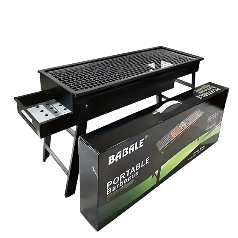 Portable Foldable Charcoal Grill for Outdoor BBQ