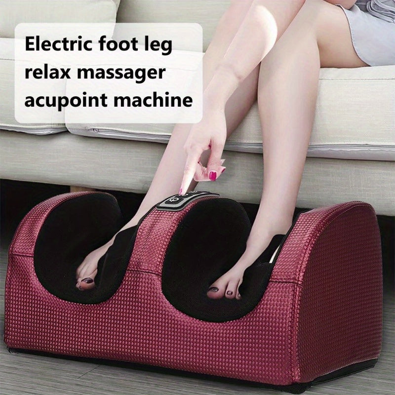 Foot Massager Machine – Electric Heated Kneading(Red)
