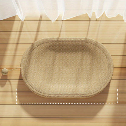 Ivory Cat Scratching Board and Bed Combo