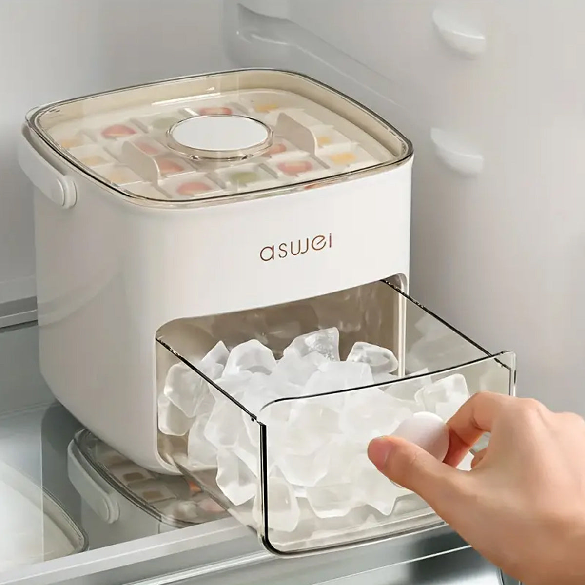 48-Ice Extra-Large Cube Maker with Easy Glide Tray