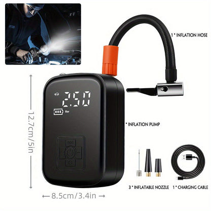 150PSI Portable Cordless Air Compressor Tire Inflator