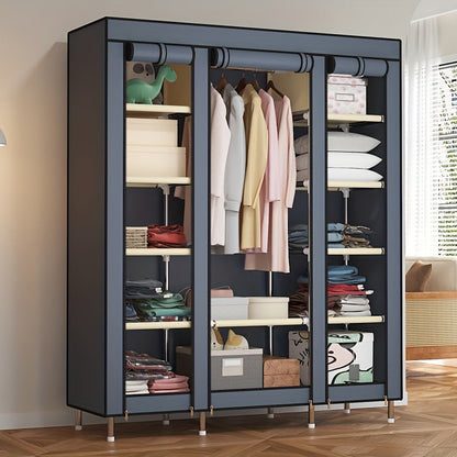 Metal Storage Wardrobe with Steel Frame (12-Tier)