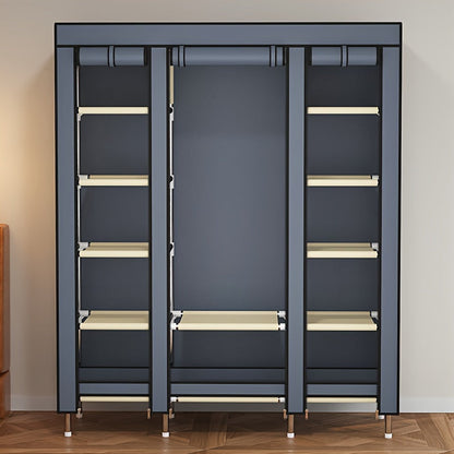 Metal Storage Wardrobe with Steel Frame (12-Tier)