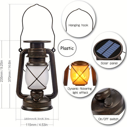 Solar Vintage Horse Lantern (2PCS)