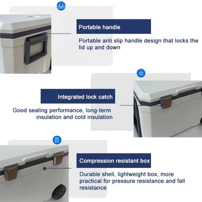48 Quart Portable Camping Cooler Box