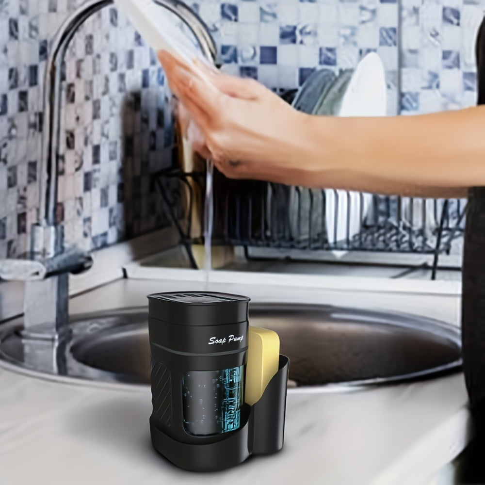 Oval Soap Dispenser with Sponge Holder