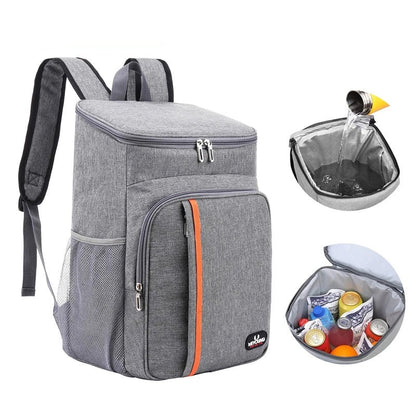 Waterproof Thermal Cooler Lunch Bag (Grey)