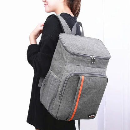 Waterproof Thermal Cooler Lunch Bag (Grey)