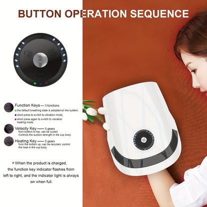 Cordless Hand Massager with Compression & Heat(White)