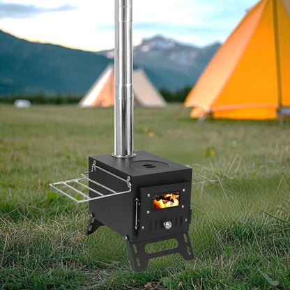 Portable Stainless Steel Camping Stove for Outdoor Cooking