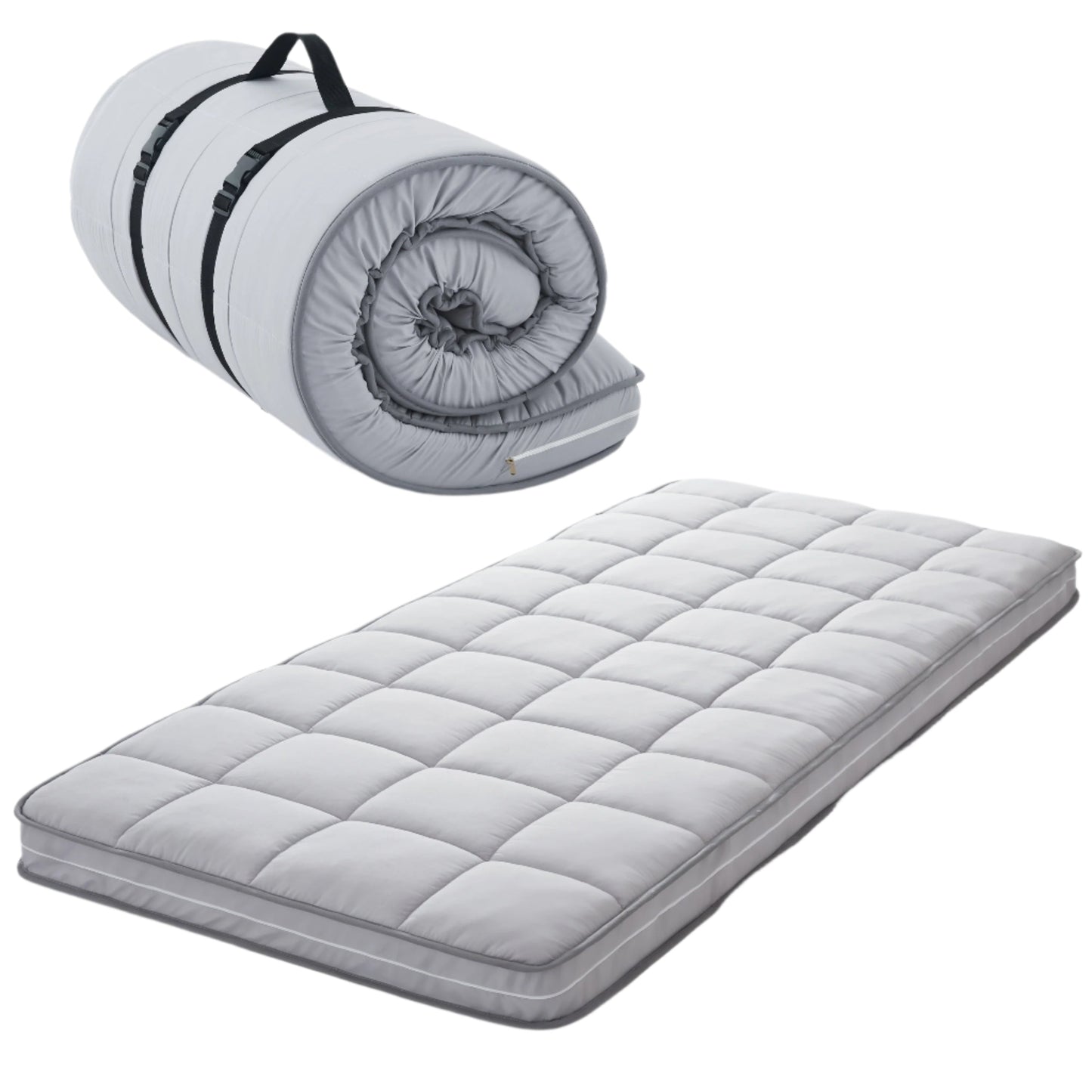 Solo Traveler Gel Memory Foam Mattress Topper Cot