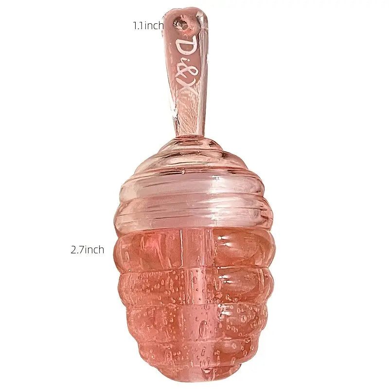 Natural Honey Moisturizing Lipstick, Honey/Peach Lip Balm Lip Gloss, Hydrating And Moisturizing, Long-lasting Lip Bigger, Fade The Lip Line, Prevention Dry And Crack