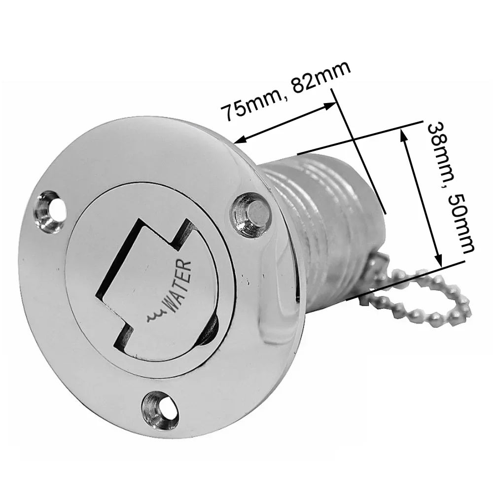 316 Stainless Steel Boat Fuel Filler – 38mm
