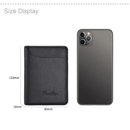 Men’s Credit Card Wallet Super Slim PU Leather