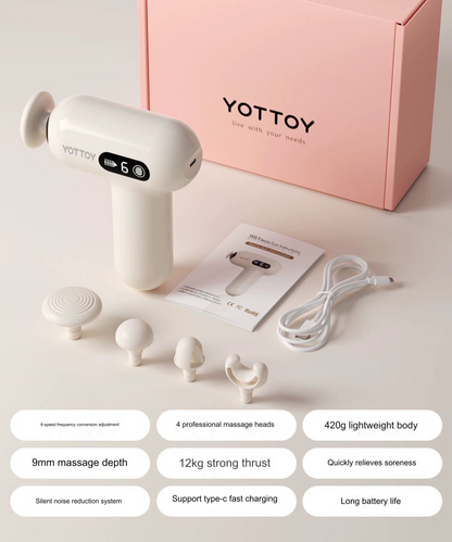 Portable Fascia Massage Gun - 6-Speed