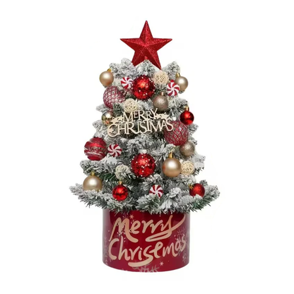 Pre-Lit Pink & Gold Christmas Tree Kit
