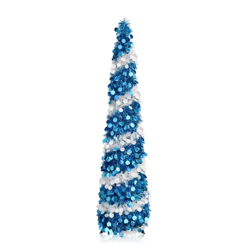 Pre-Lit Blue Fir Christmas Tree