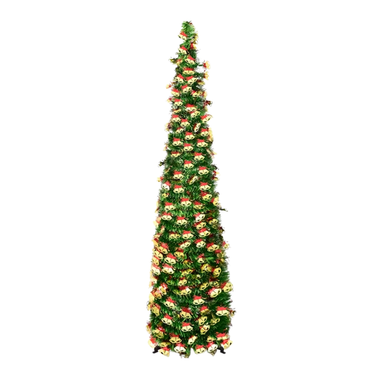 Green Pop-Up Tinsel Christmas Tree