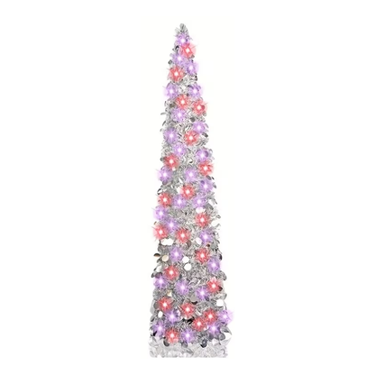 Purple Pop-Up Pencil Christmas Tree