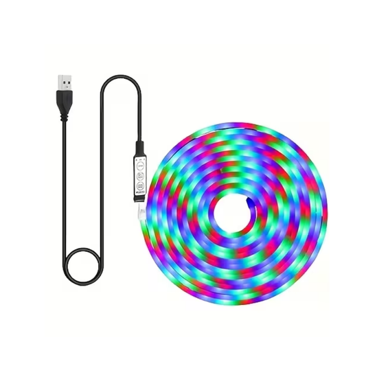 Christmas RGB LED Strip with 3-Button Control