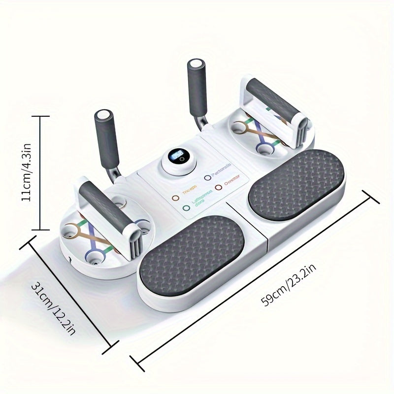 Push-Up Bar with Bands & Timer
