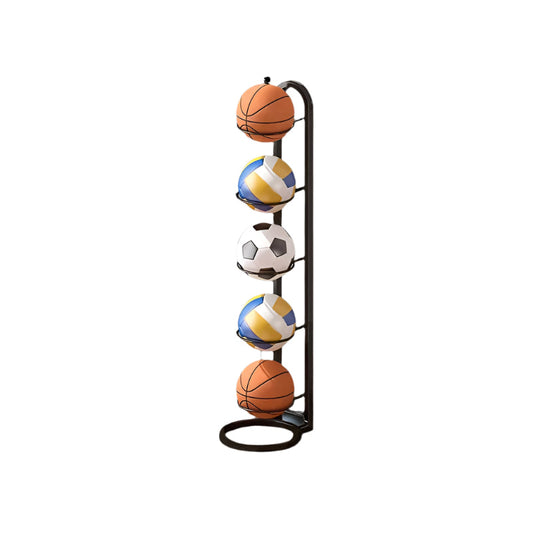 Metal Sports Ball Rack Organizer Stand (5-Tier)