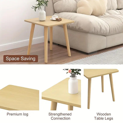 Rustic Wood Side Table - No-Tool Assembly