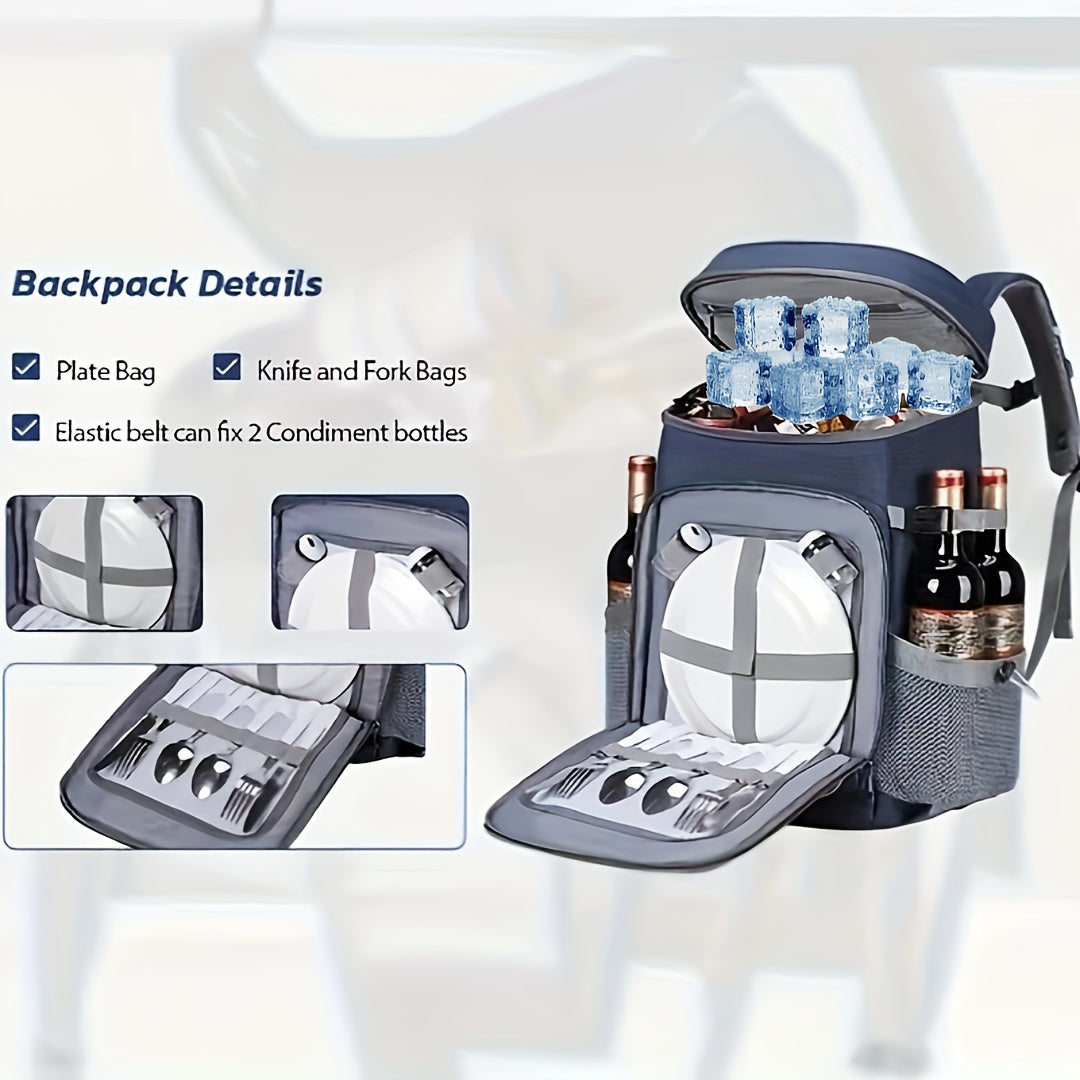 Insulated Sports Backpack 35-Can Blue