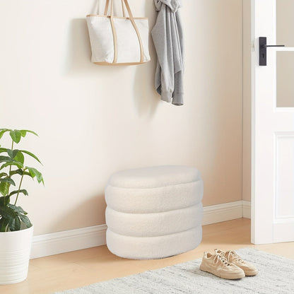 Storage Stool Mushroom Shape with Plush Seat