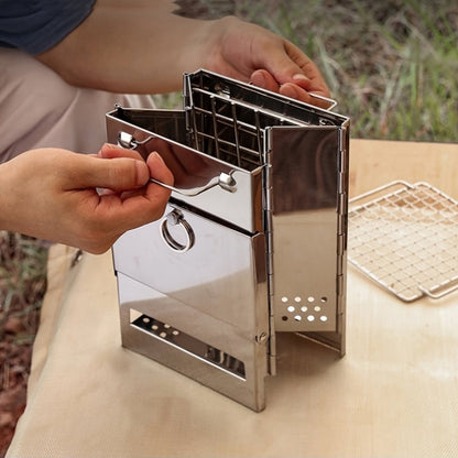 Folding Stainless Steel Camping Stove Mini Portable
