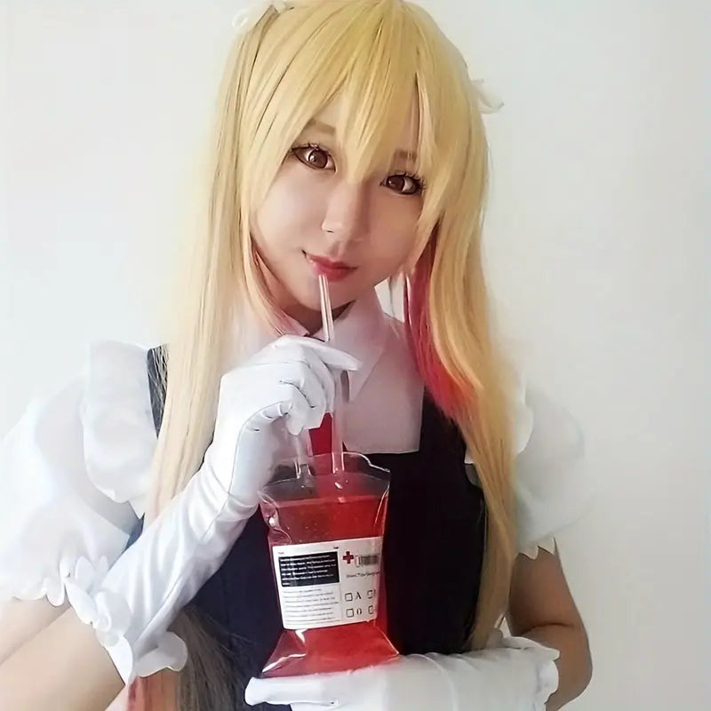 50pcs Blood Bags for Drinks - Vampire Drink Pouch with Syringes