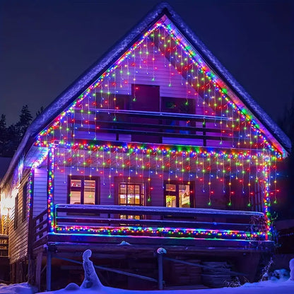 Dazzling Drops: Waterproof Icicle Christmas Lights