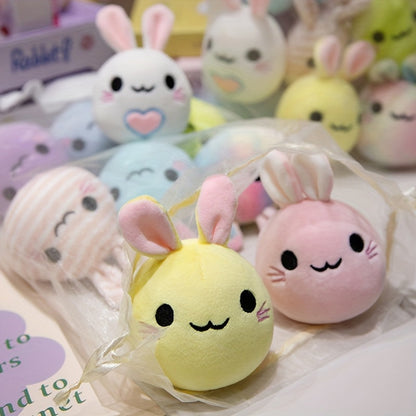9-Piece Adorable Easter Rabbit Plush Dolls Set