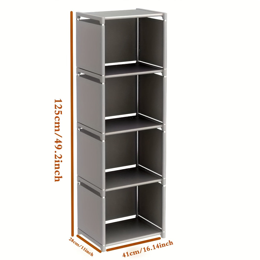 Metal Bookshelf Storage Rack for Home & Office (4-Tier)