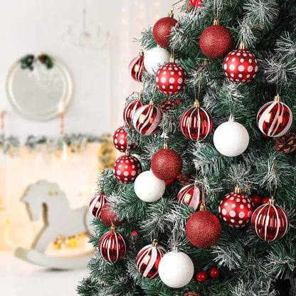 Radiant Red: 30 Exquisite Christmas Ball Ornaments for Your Tree