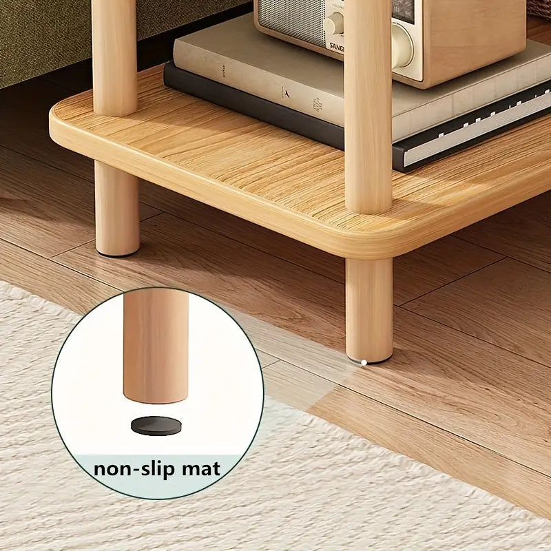 Nature-Inspired Wooden End Table