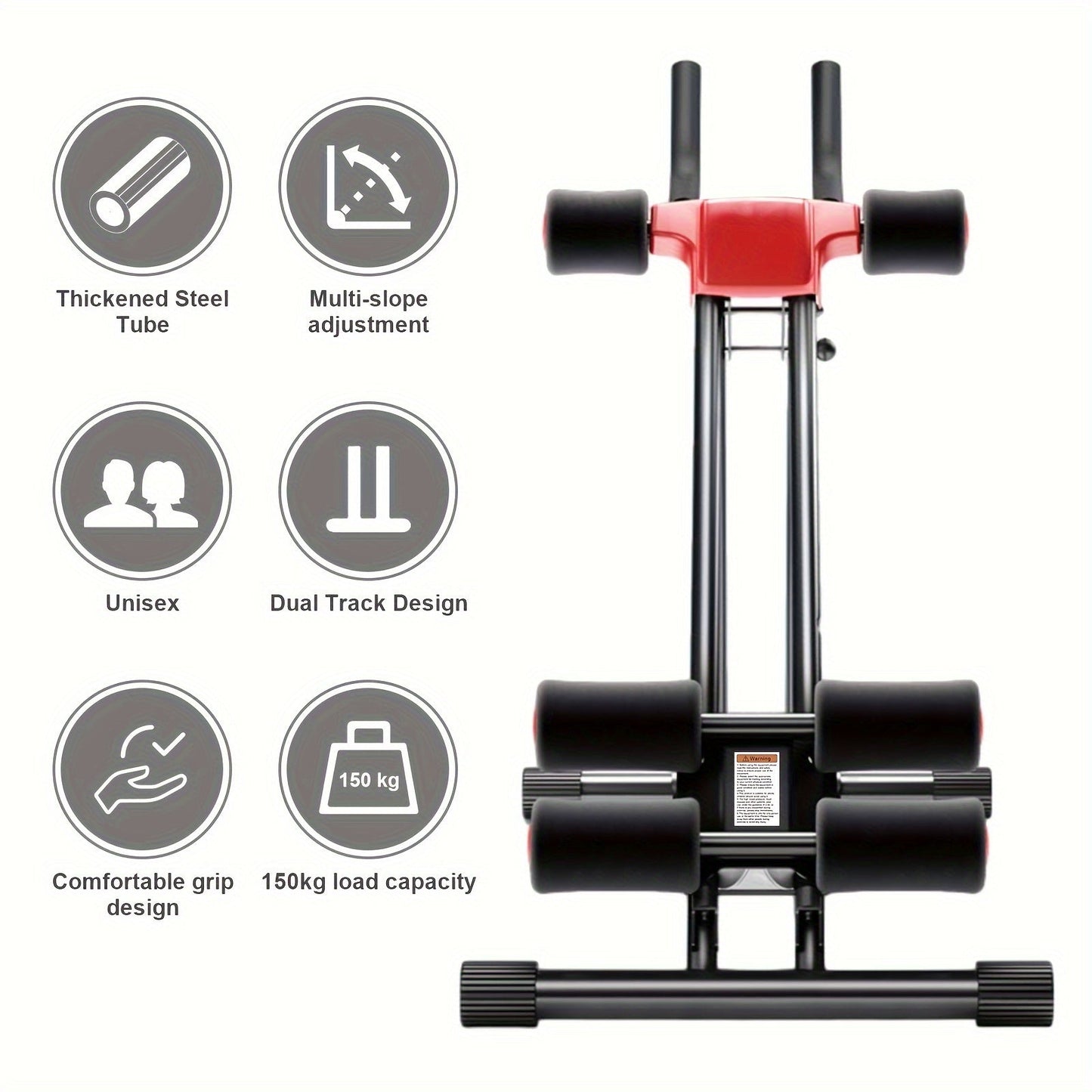 Ab Workout Machine Adjustable Foldable Core Trainer