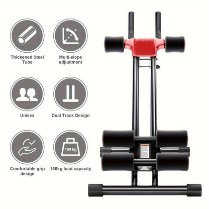 Ab Workout Machine Adjustable Foldable Core Trainer
