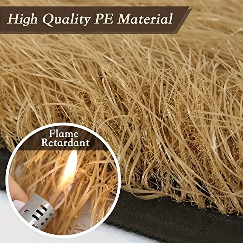 Artificial Thatch Plastic Thatch Roll - Mexican Palm Style - 100x100cm