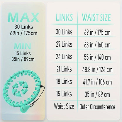 Weighted Fitness Hoop with Massage Points