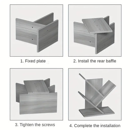 A minimalists dream: a beautifully crafted wooden bookshelf for your desk