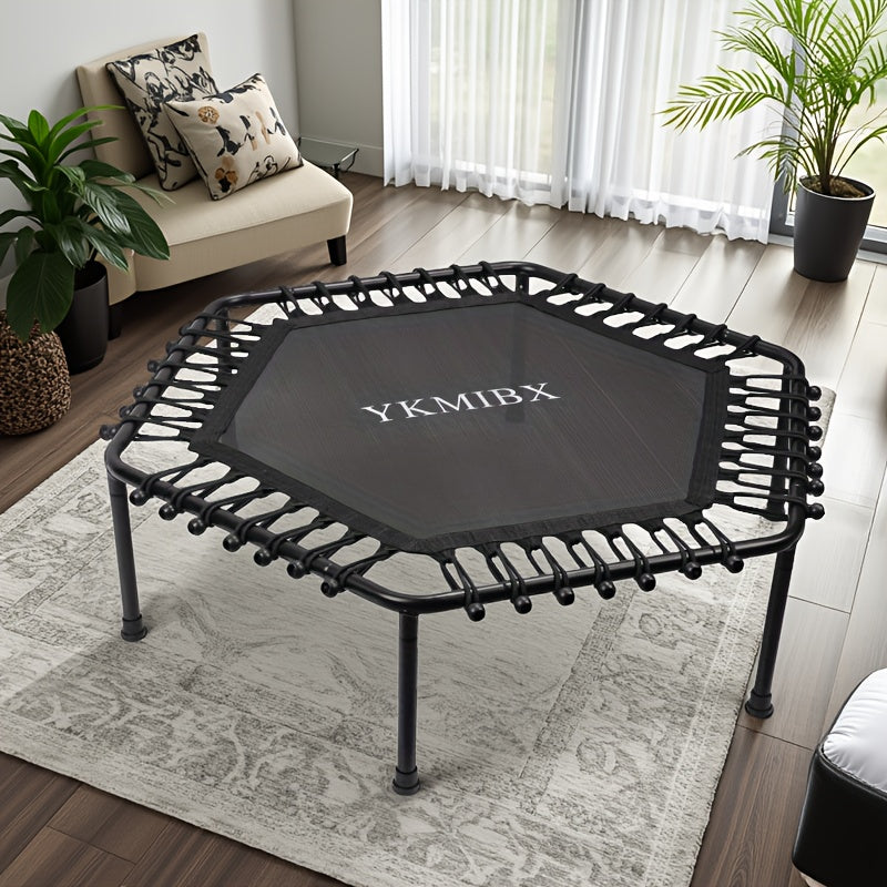 Hexagonal Fitness Trampoline Quiet Bounce Home Gym