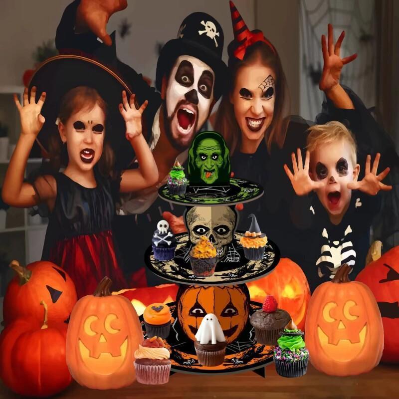 Halloween Cake Stand Tiered Dessert Display