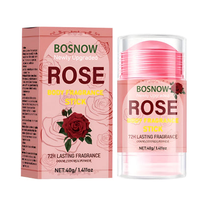 Rose Body Fragrance Stick Long-Lasting Floral Scent