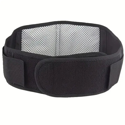 Adjustable Self-Heating Magnetic Therapy Waist & Back Support Belt Black