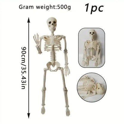 90cm Glowing Skeleton Decoration with Articulated Joints