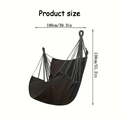Outdoor Leisure Fabric Hammock Chair with Storage Bag