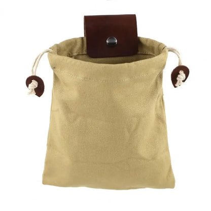 Outdoor Leather Canvas Foraging Bag