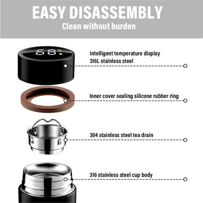 Thermos Bottle Smart Cup with Temperature Display
