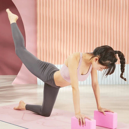 High-Density Yoga Blocks for Squat & Dance Training (Pink)